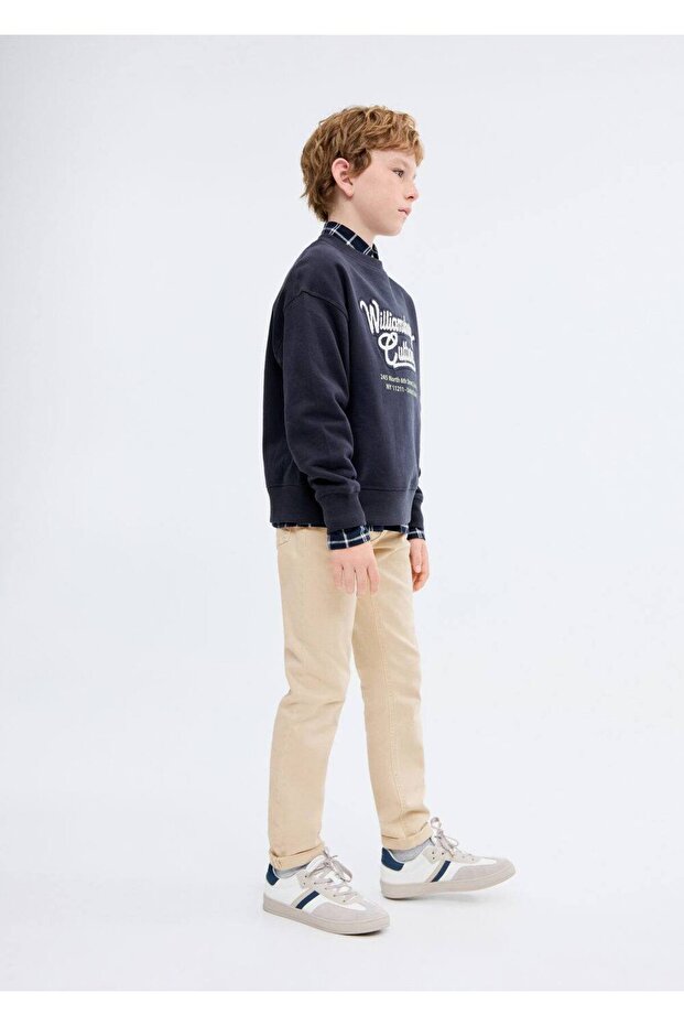 İşlemeli desenli sweatshirt - 2