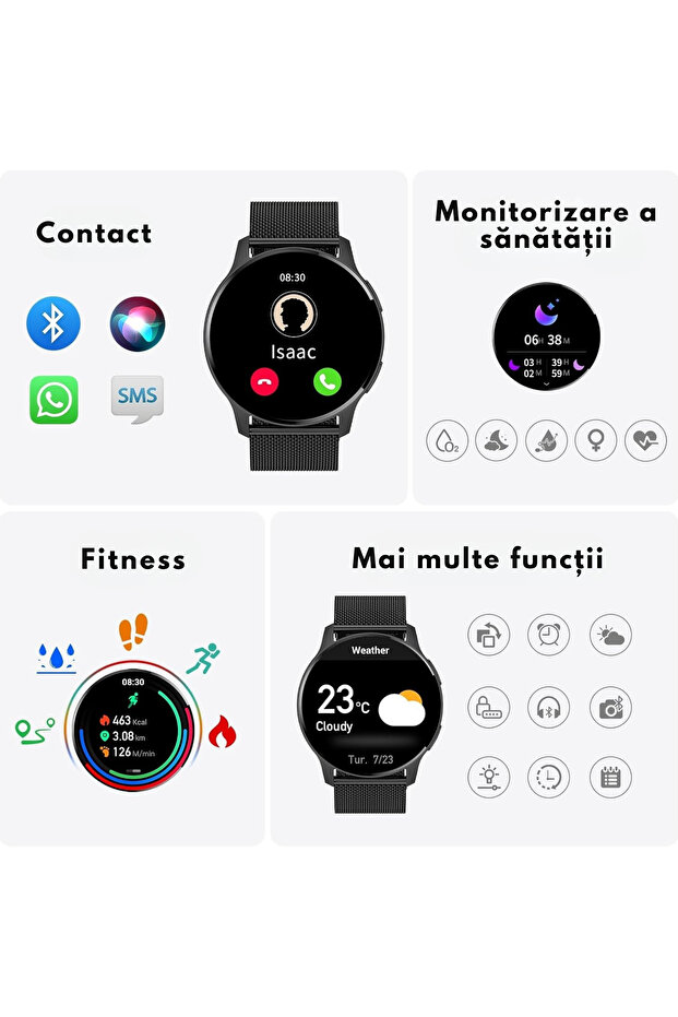 ® Smart Watch, Wireless Charging, Bluetooth Calls and Notifications, Heart Rate Monitoring - 5