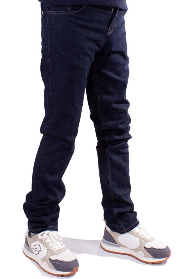 Vega 9133-58 Navy Blue High Waist Comfortable Leg Men's Jeans