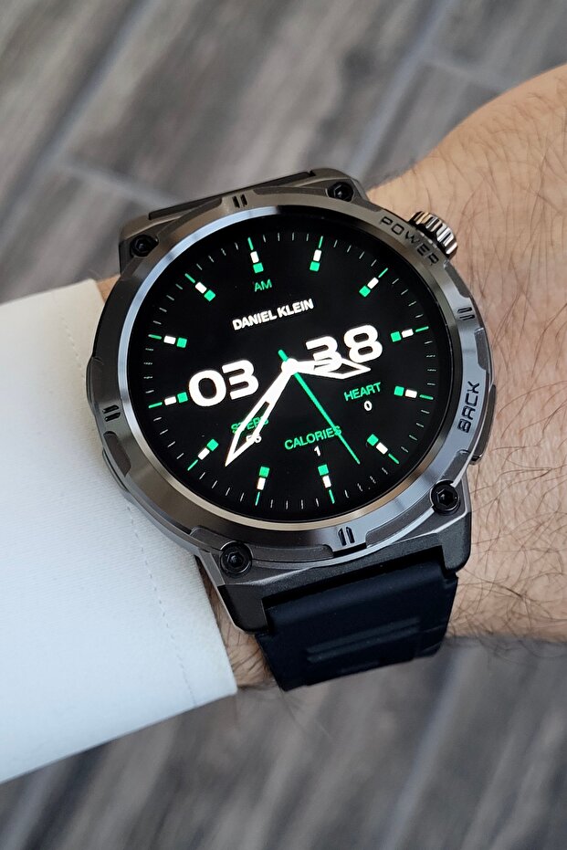 Siyah Renk Android/ios Uyumlu Akıllı Saat - 3