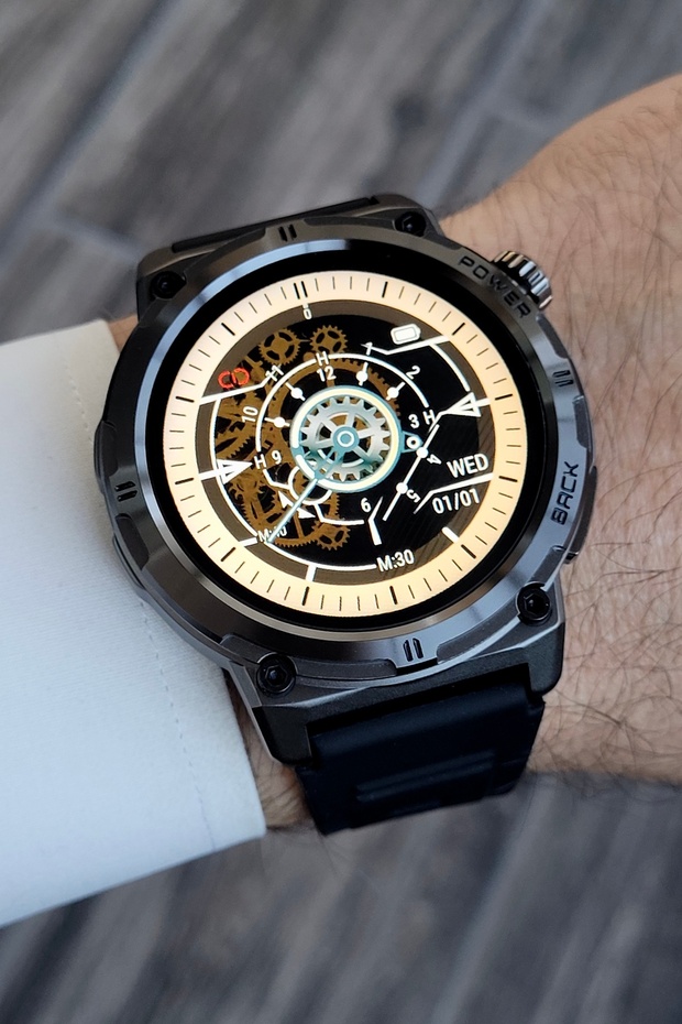 Siyah Renk Android/ios Uyumlu Akıllı Saat - 4