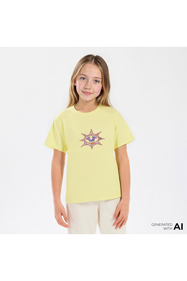 Star Checker Ss Çocuk Sarı T-Shirt - 1