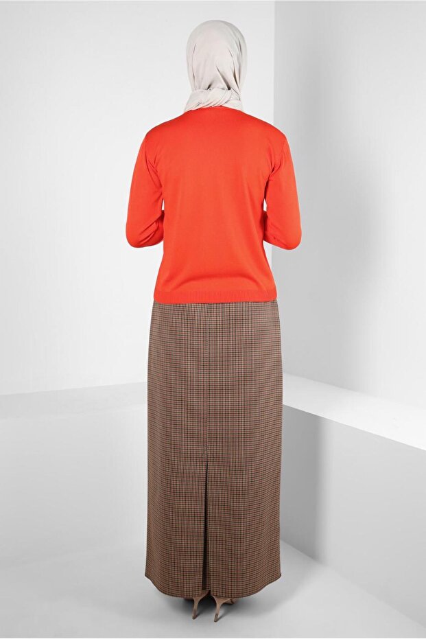 تنورة مربعة منقوشة 60519 - 4