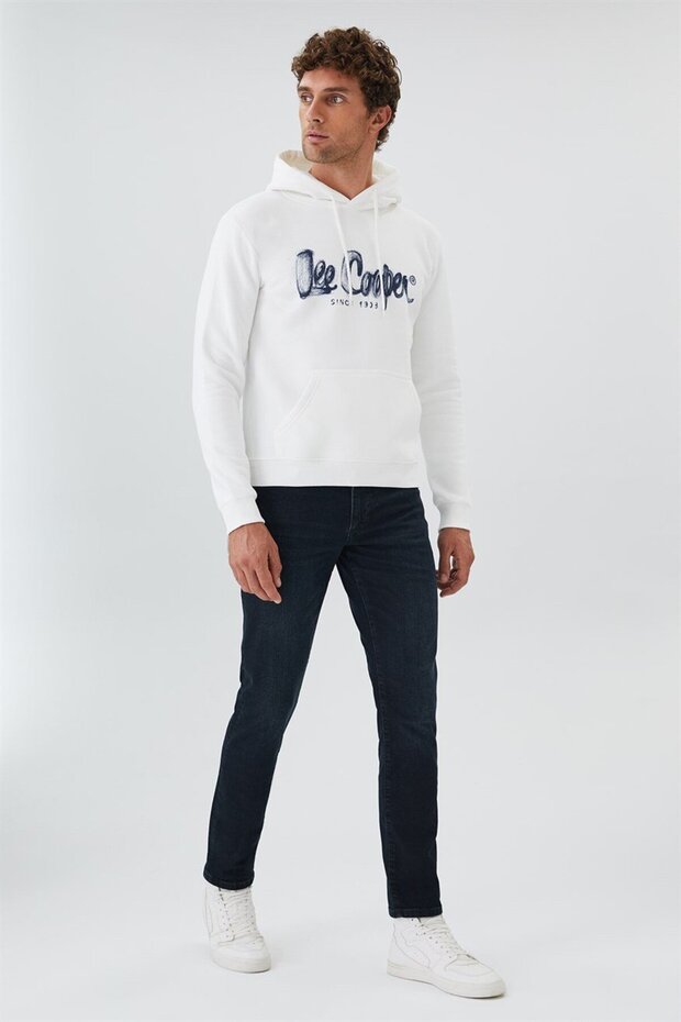 Gregory Erkek Kapüşonlu Sweatshirt Off White - 3