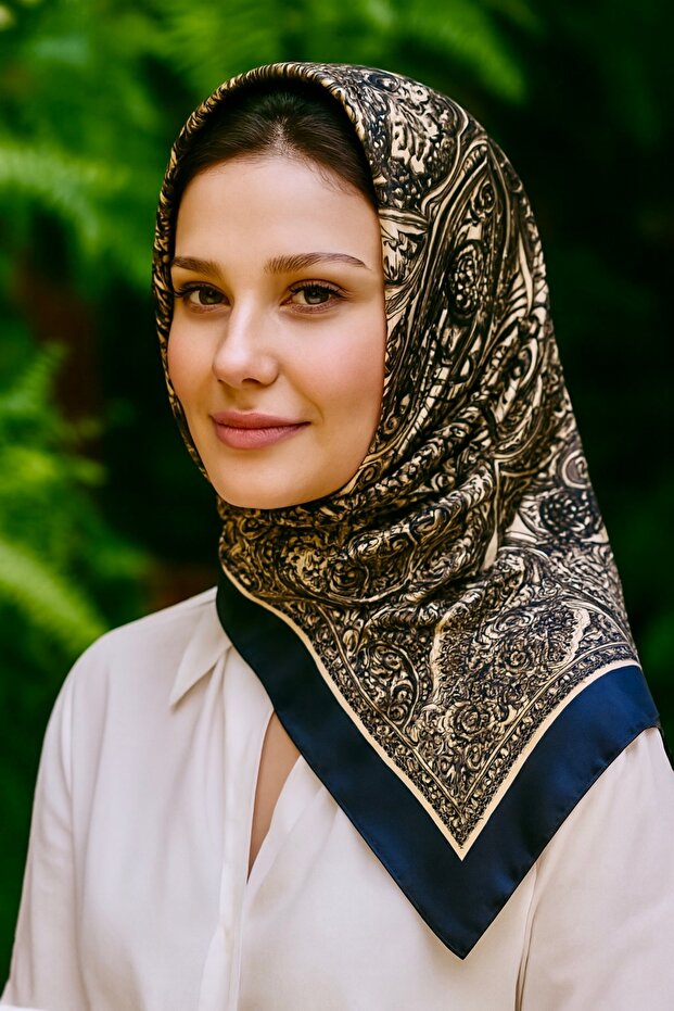 وشاح موداكاشمير منقوش - 2