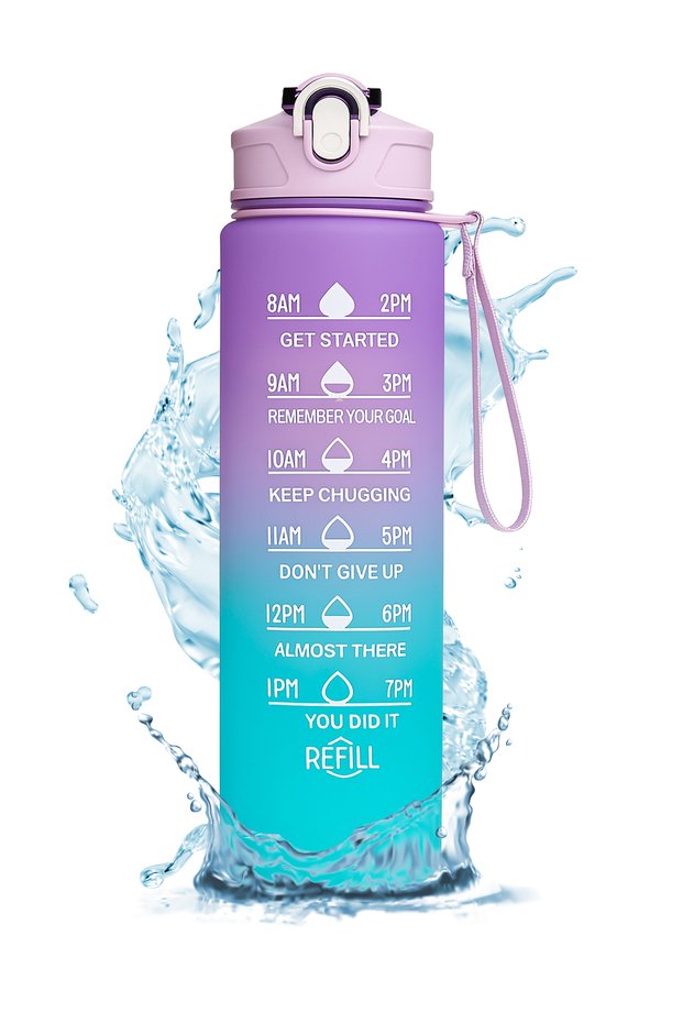 Motivasyon 900 ml Water Bottle – Bpa-Free, for Sports, School, Office