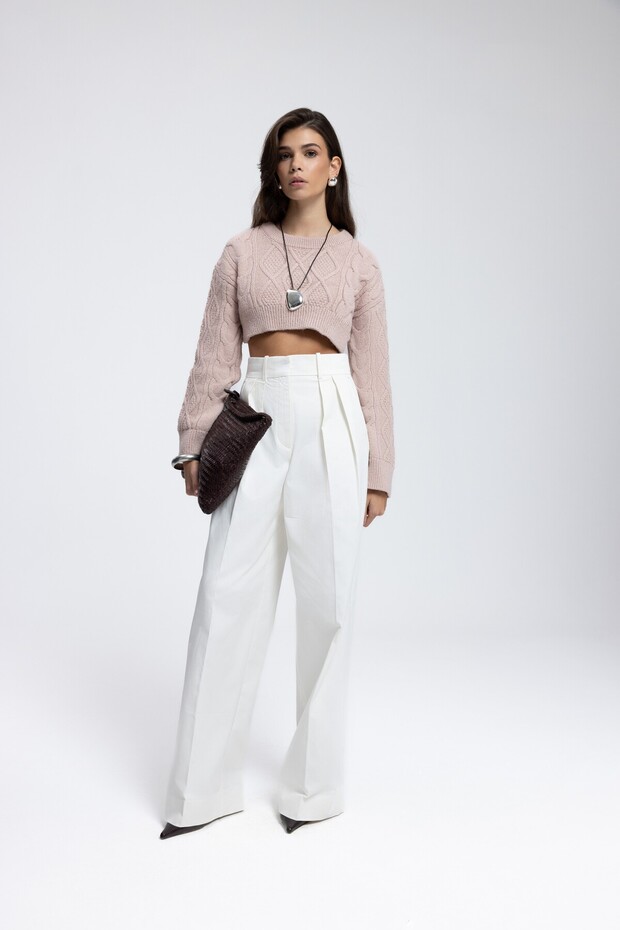 Mohan Soft Pembe Crop Kazak - 2