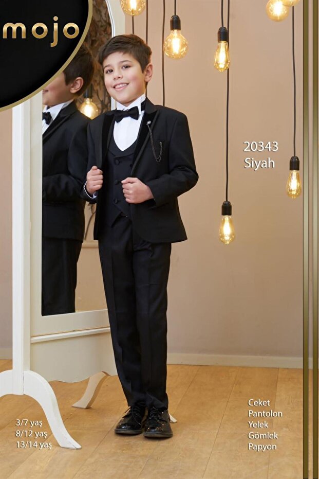 Boy's Groom Suit Set 20343 Black