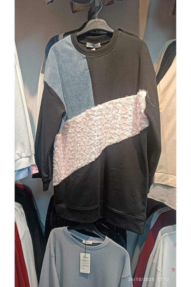 Peluş detaylı tunik - 2