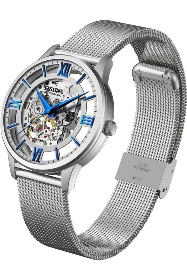 F20534/1 AUTOMATIC SKELETON SAPPHIRE ERKEK KOL SAATİ - 2