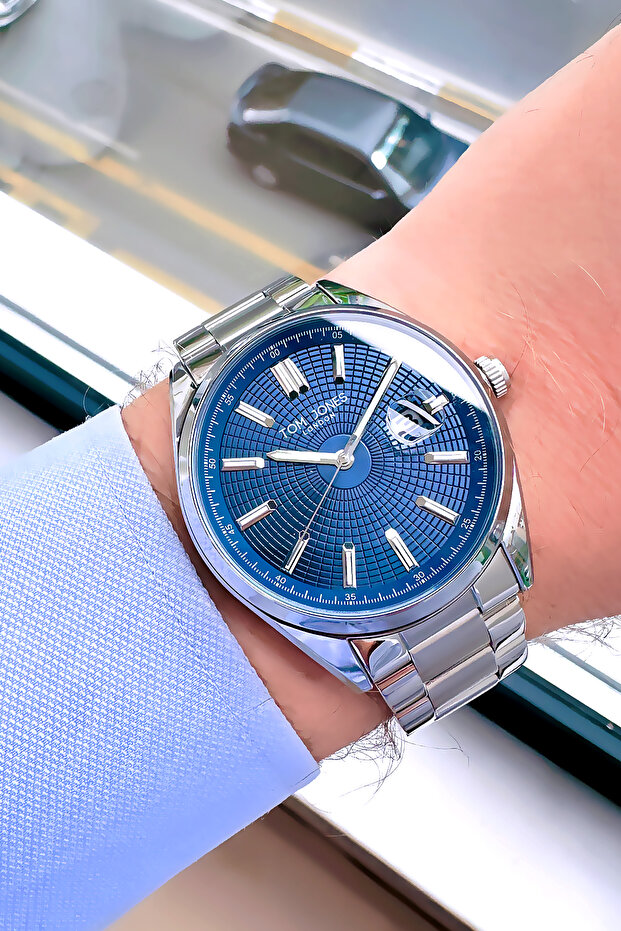 Original Men's Wristwatch Waterproof Silver Color Steel Band Dkh2604C1