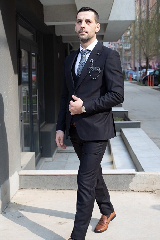 Κοστούμι David Μαύρο - 4