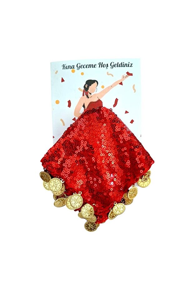 Kına Mendili ve Kartı 4 Adet - 1