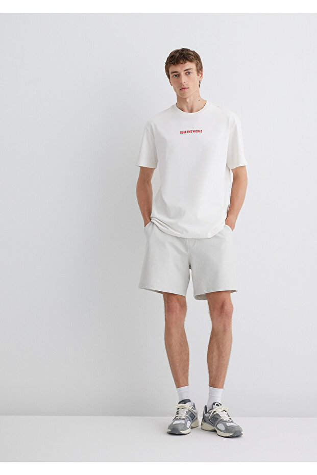 Gri Şort 0410257-70080 - 3