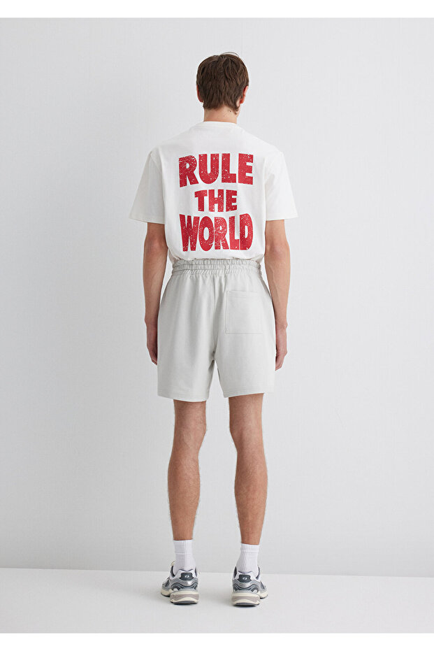 Gri Şort 0410257-70080 - 5