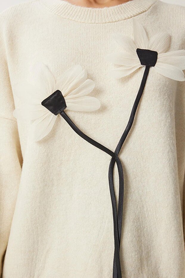 PULOVER OVERSIZE DE IN FLORE - 3