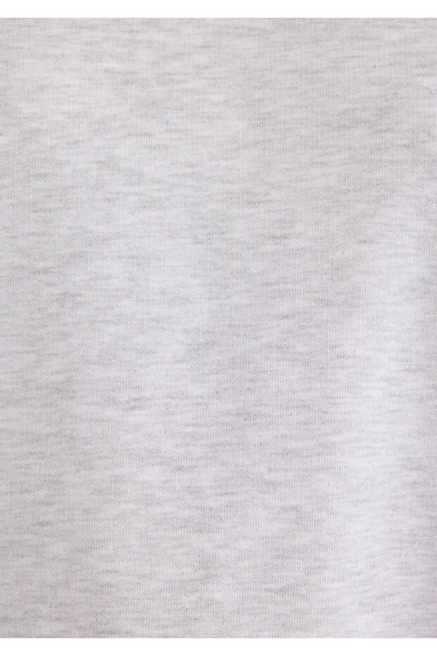 Bisiklet Yaka Basic Gri Sweatshirt 1S10087-80196 - 7