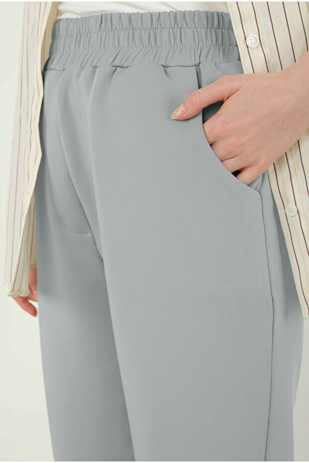 Scuba Pantolon Açık Gri - 5