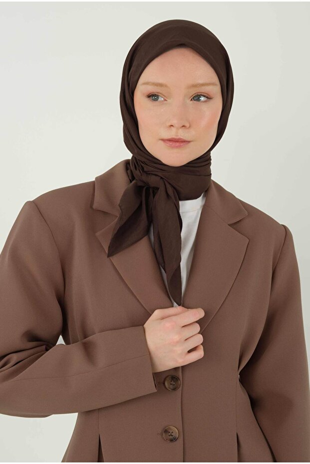 Soft Kraş Eşarp Kahve - 4