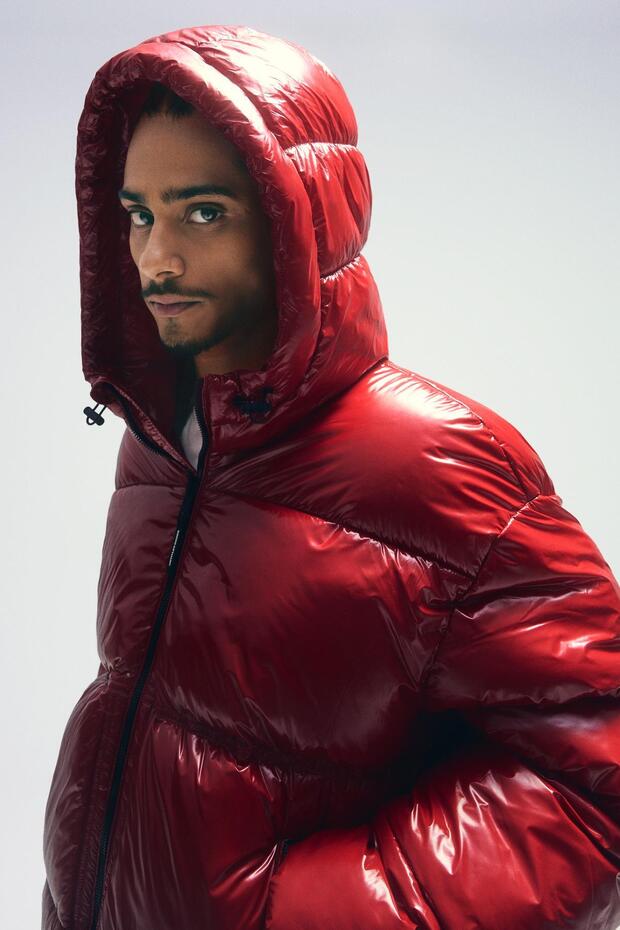 Kapüşonlu şişme ceket - 5