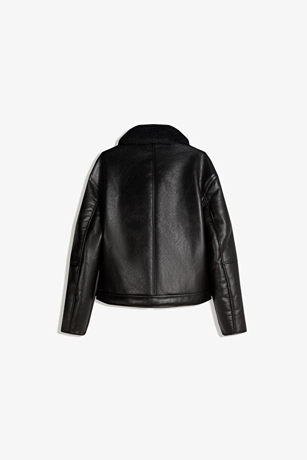 Suni deri ceket - 7