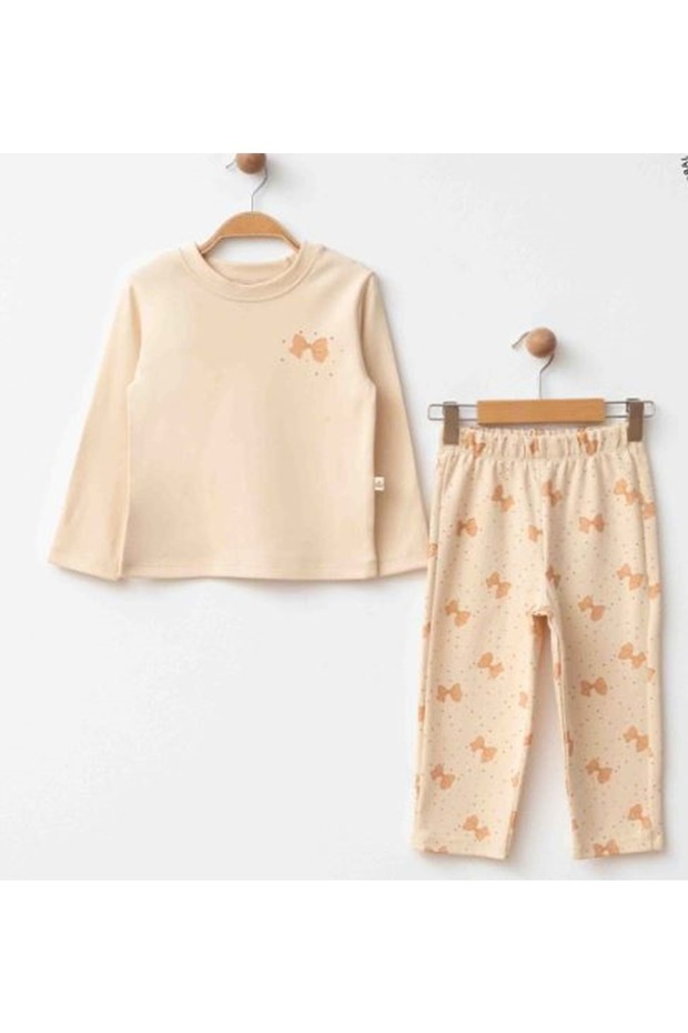 Girl's Pajama Set Beige