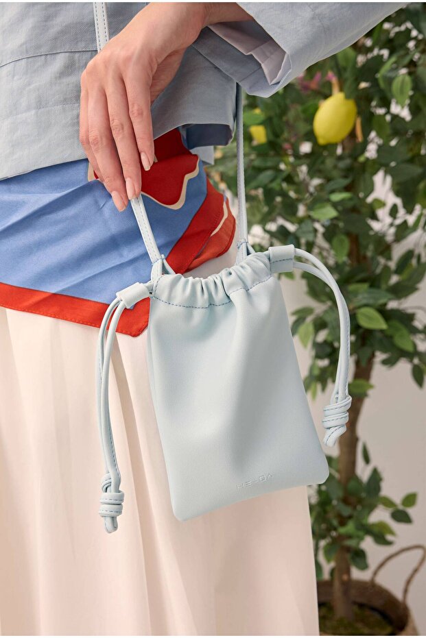 Mini Kese Çanta Bebe Mavi - 2