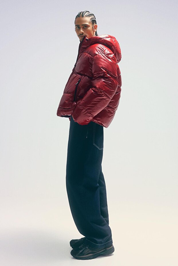 Kapüşonlu şişme ceket - 4