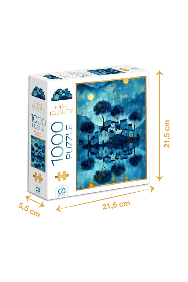 MAVİ EVLER PUZZLE 1000 PARÇA - 1