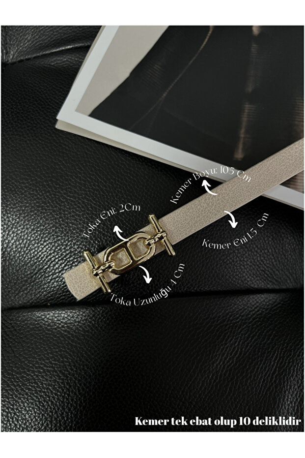 Thin Belt with Gold Buckle, Trouser Belt, Shirt Belt, Jacket Belt
