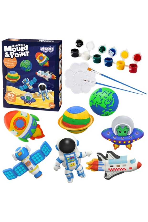 Creative DIY Paint Set – Make & Paint Plaster Figures – Space Set - 1