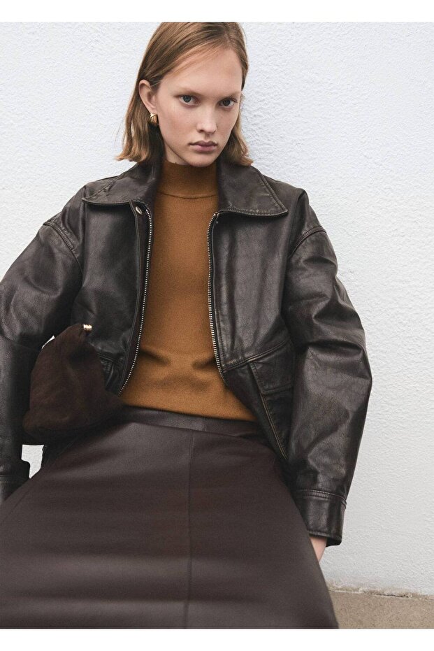 Perkins yaka düğmeli kazak - 5