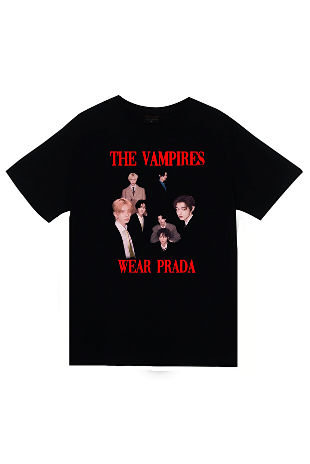 Enhypen – K-Pop Music Group Printed Unisex 100% Cotton Black T-Shirt