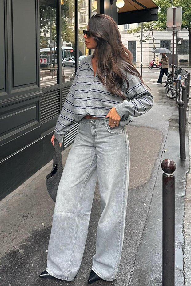 Geniş paça jean - 4