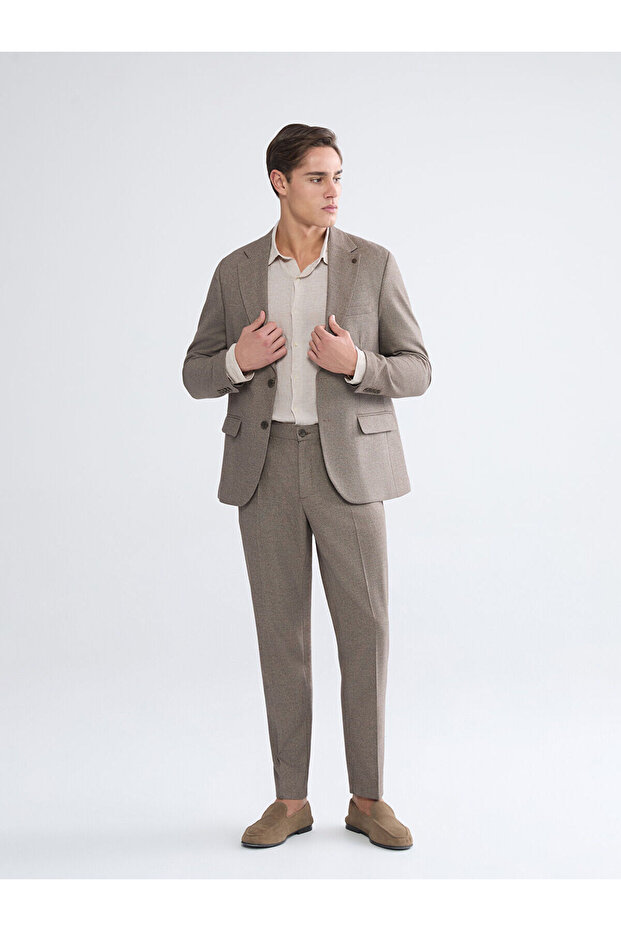 Slim Fit Gabardine Men's Trousers