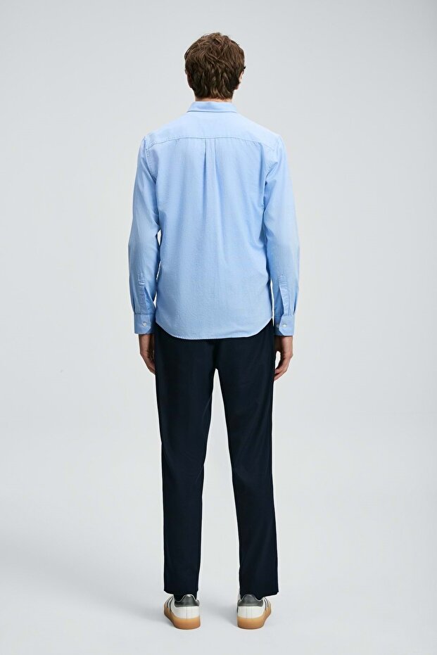 112010676 Danıel Erkek Basic Gömlek Regular Fit Erkek Gömlek BEYAZ - 7