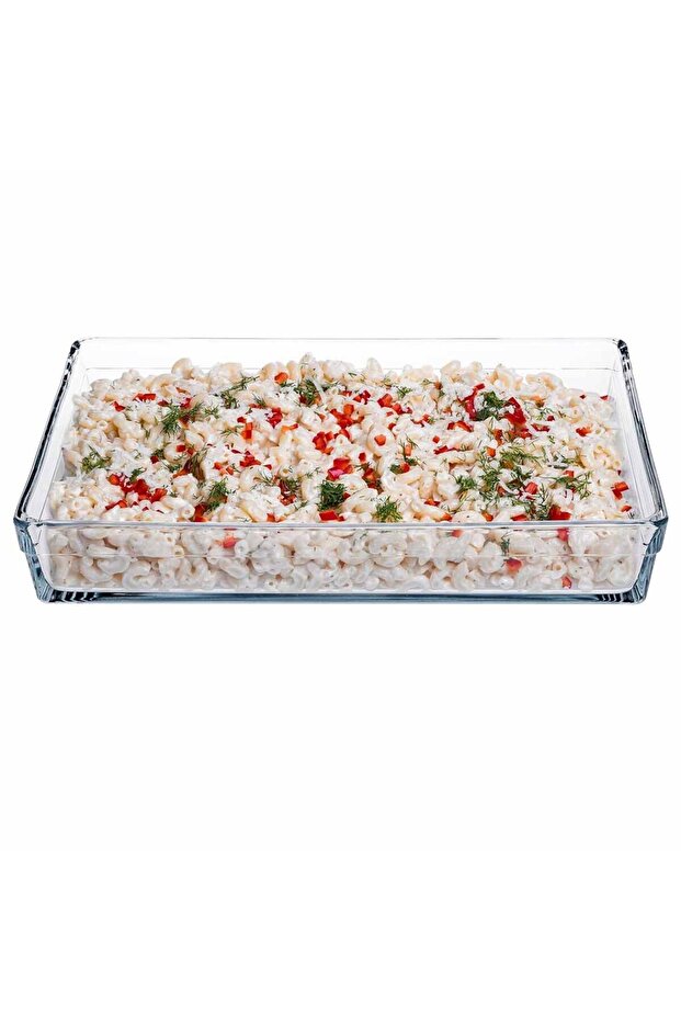 Borcam Premium Rectangular Tray, 26 cm x 37 cm, Transparent, 4.35 Liter