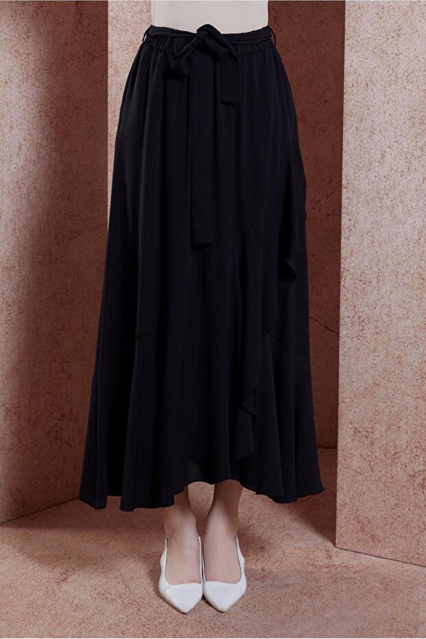 Belted Volanli Skirt 60574