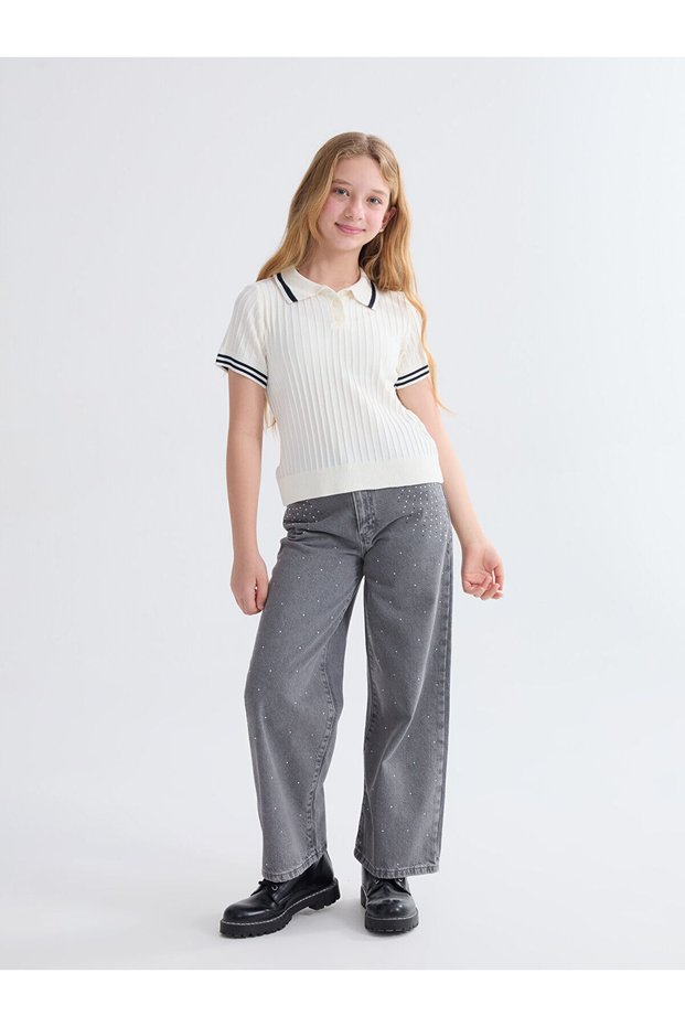 Plus New Season Wideleg Girls' Jeans
