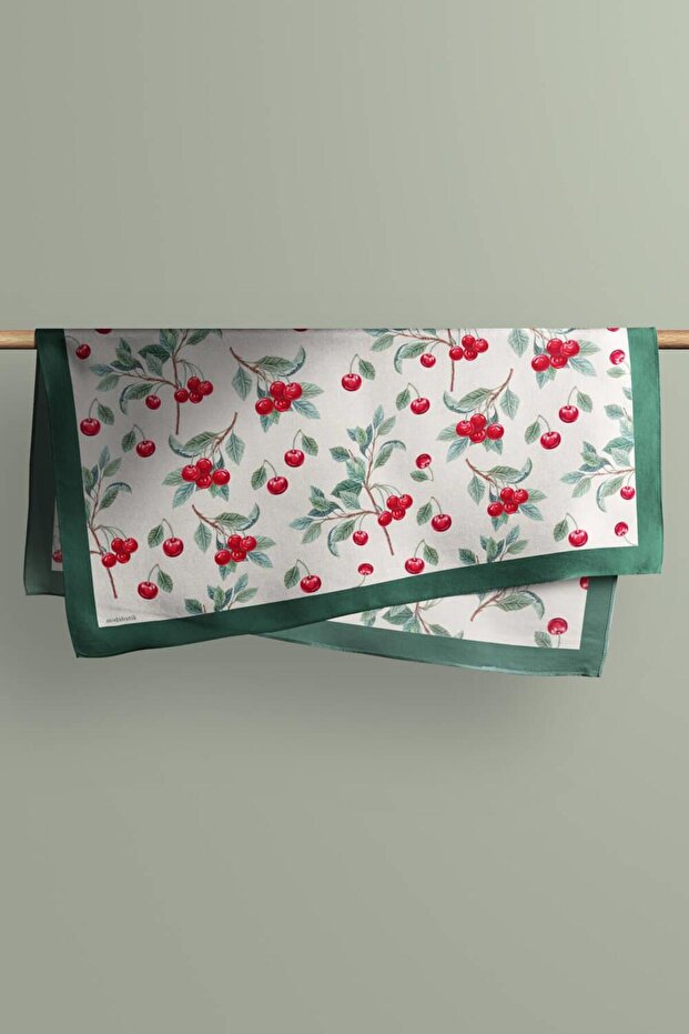Cherry Patterned Bandana - 3