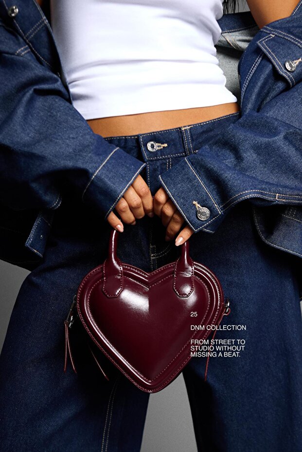 Mini kalp çanta - 3