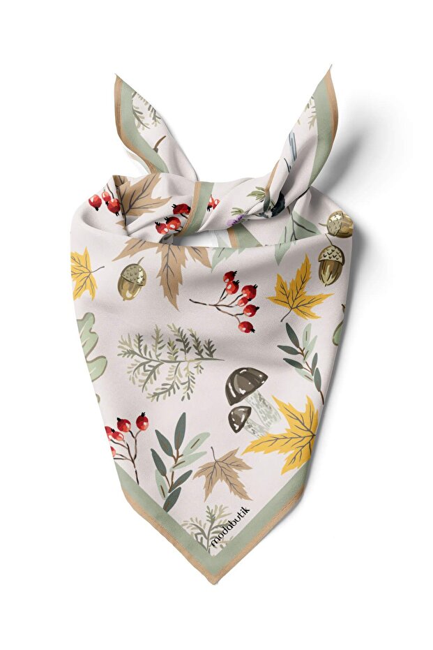 باندانا بنمط أوراق الشجر - 1