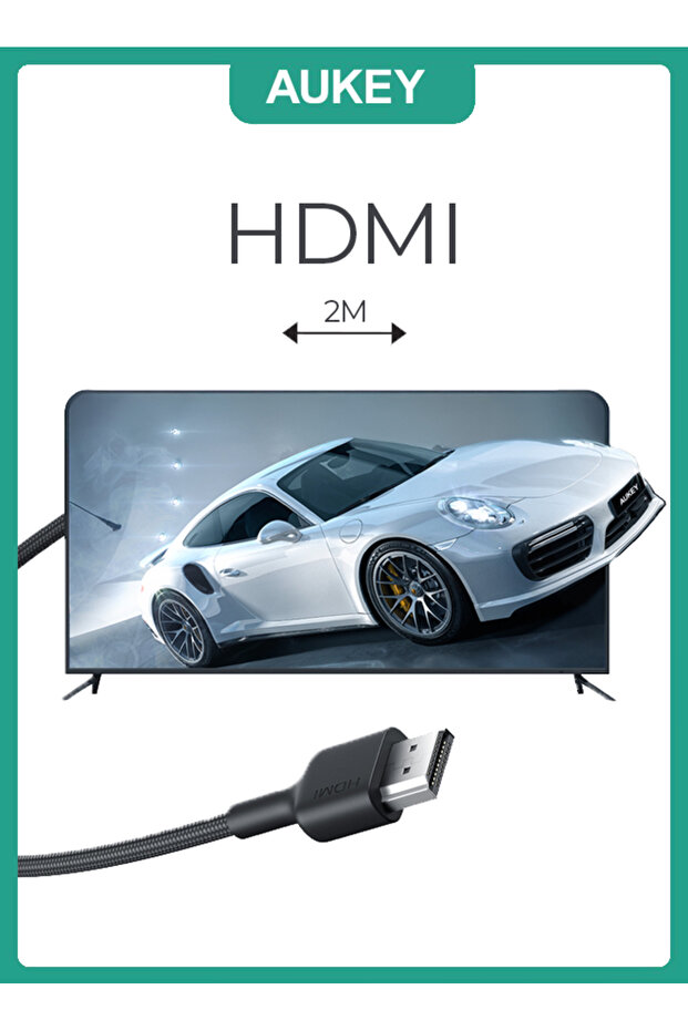 (عبوة من قطعتين) كابل HDMI 2.0 HDMI بطول 2 متر H01 (كابل واحد أسود + كابل واحد أحمر) أحمر/أسود