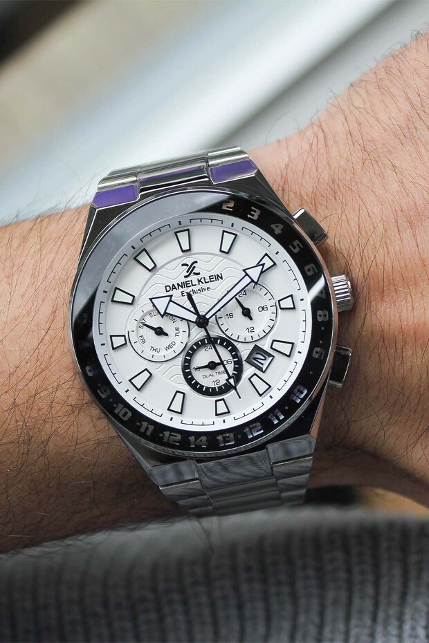 DK213089 Çelik Kordonlu Erkek Kol Saati - 1