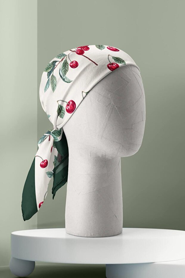 Cherry Patterned Bandana - 4