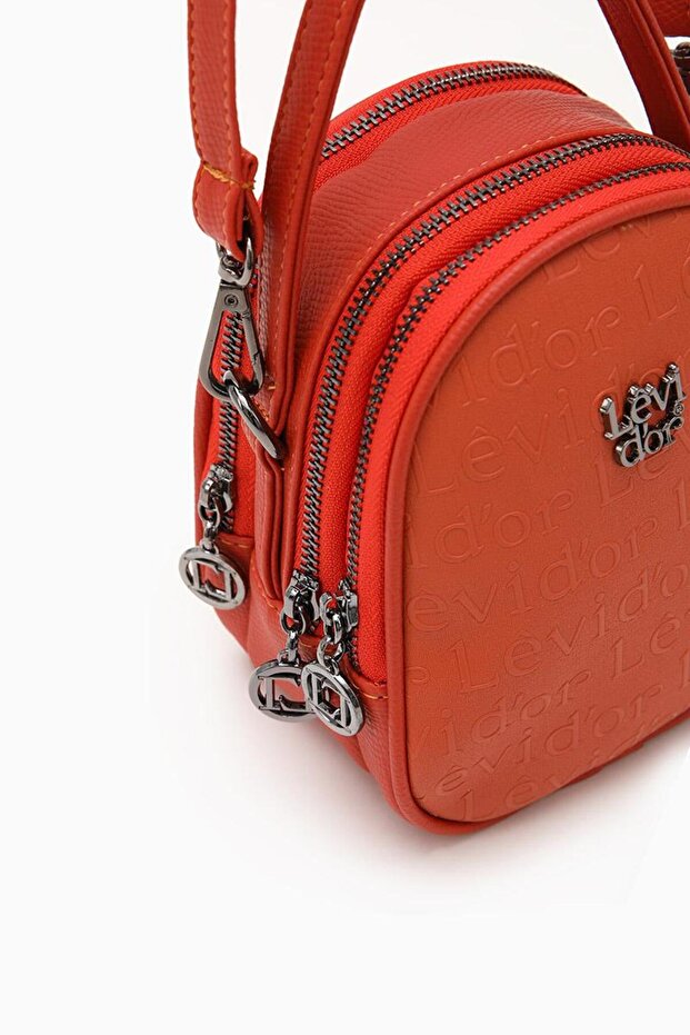 Mini Bucket Çanta - Kiremit - 3