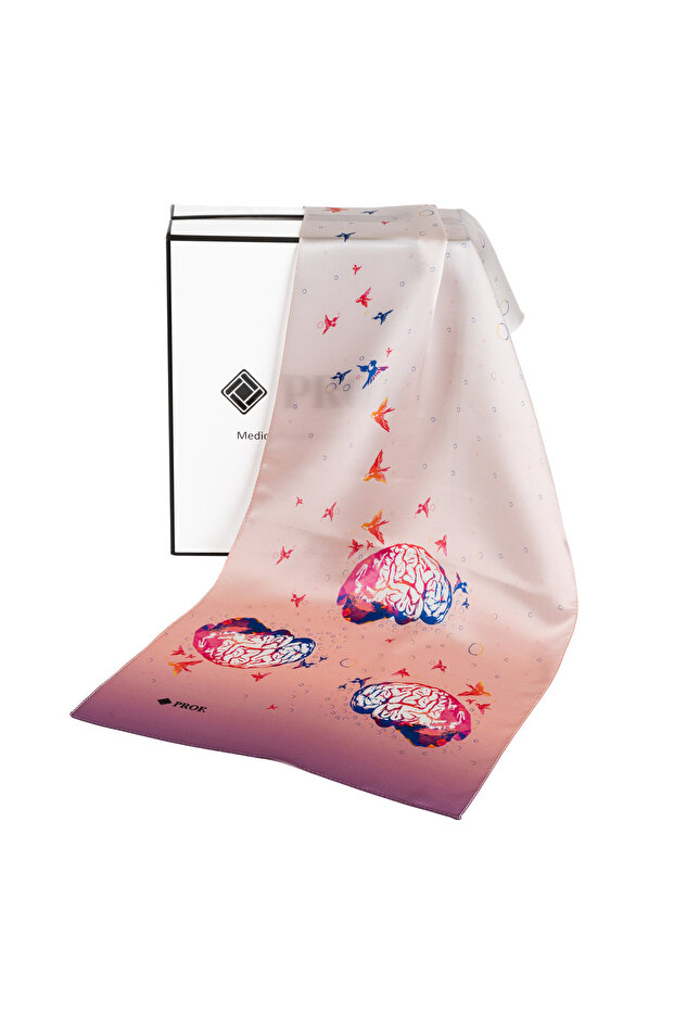 Eșarfă 100% mătase 35x155 - 1