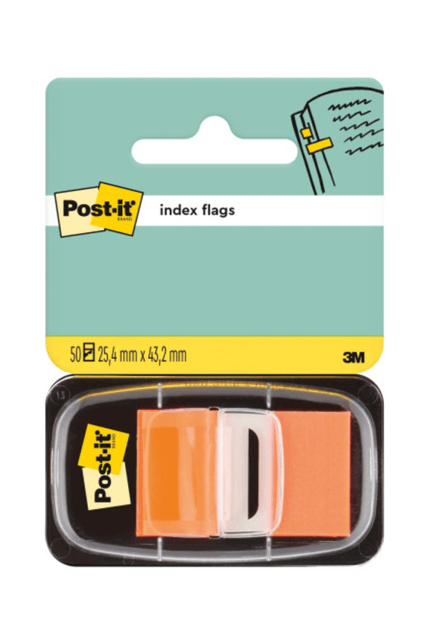 Index portocaliu din plastic Post-It - 1
