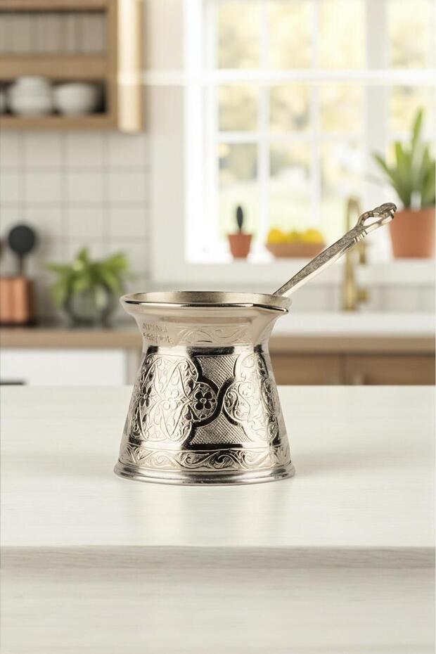 Cezpot Classic 5-Person Cast Iron Coffee Pot Compatible with Induction Cookers 250 ml