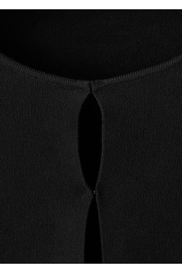 Kürk görünümlü manşetli ceket - 7